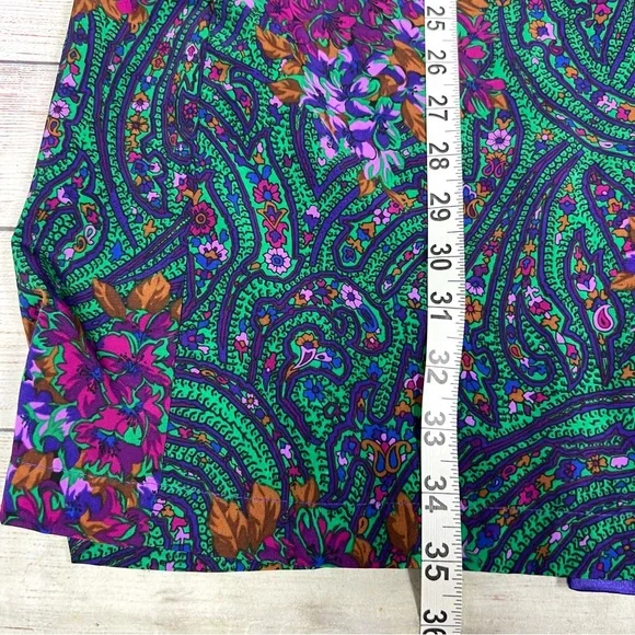 Vintage Victoria’s Secret Women’s Paisley Robe Gold Label Whimsical Fairy Floral - Picture 14 of 14